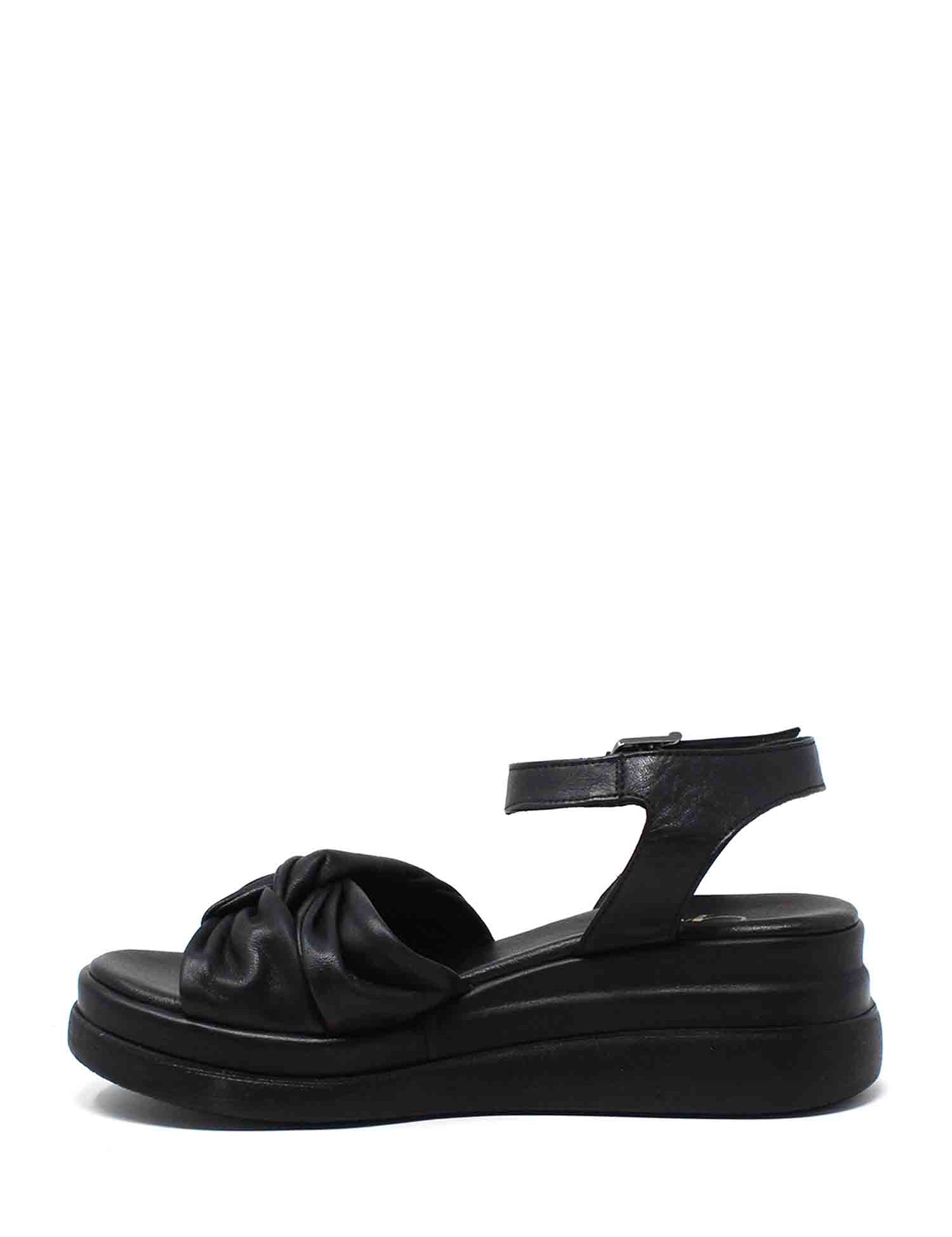 Sandali zeppa Nero Grace Shoes