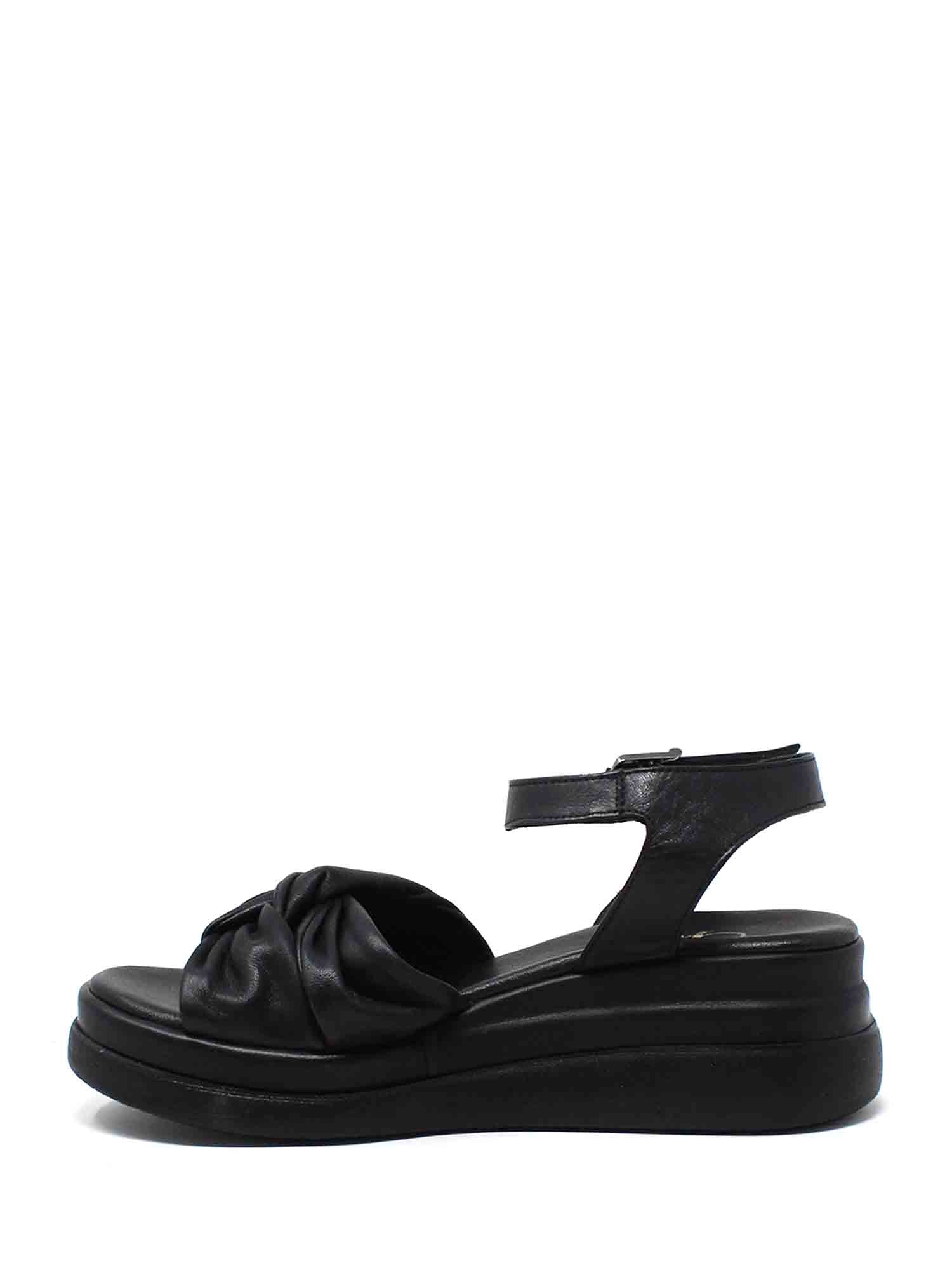 Sandali zeppa Nero Grace Shoes