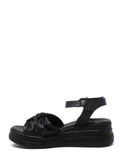 Sandali zeppa Nero Grace Shoes