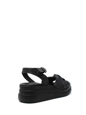 Sandali zeppa Nero Grace Shoes