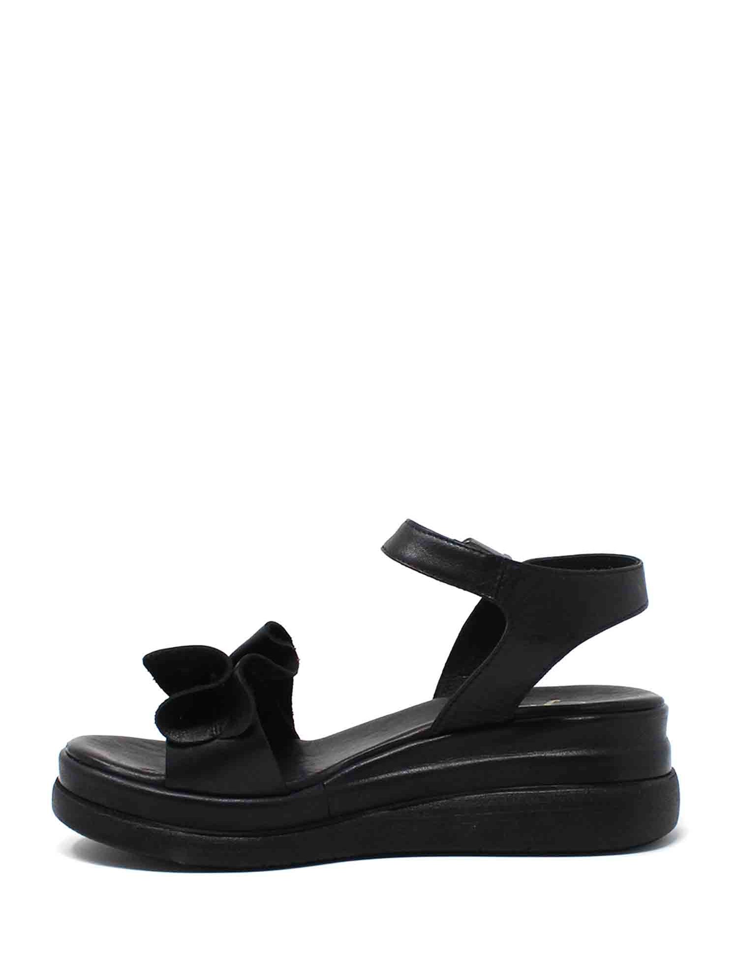 Sandali zeppa Nero Grace Shoes