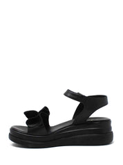 Sandali zeppa Nero Grace Shoes