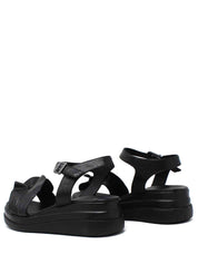 Sandali zeppa Nero Grace Shoes