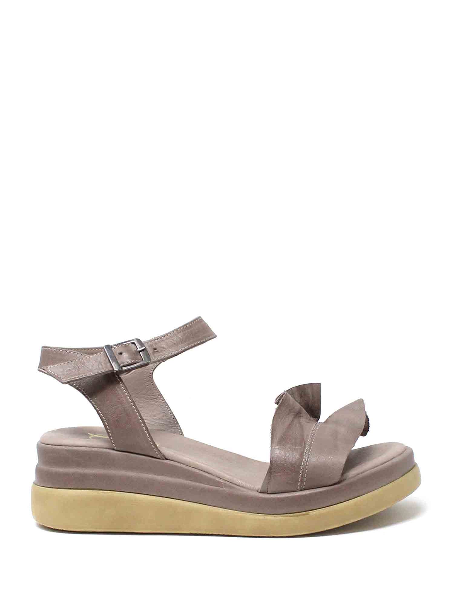 Sandali zeppa Marrone Grace Shoes