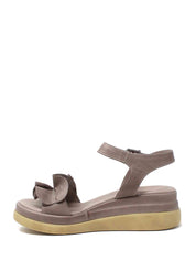 Sandali zeppa Marrone Grace Shoes