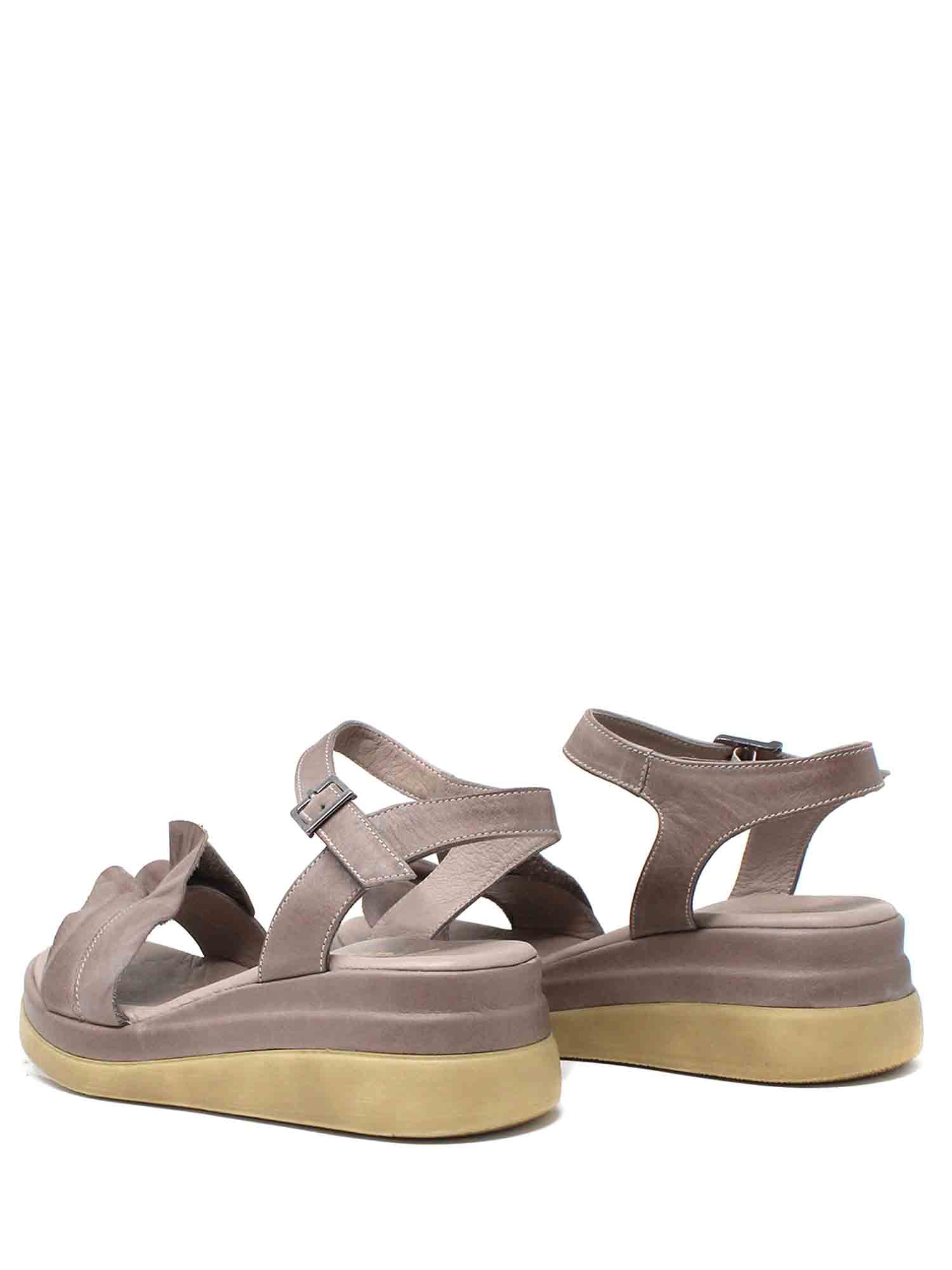 Sandali zeppa Marrone Grace Shoes