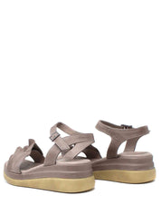 Sandali zeppa Marrone Grace Shoes