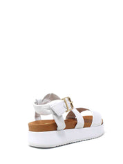 Sandali zeppa Bianco Grace Shoes