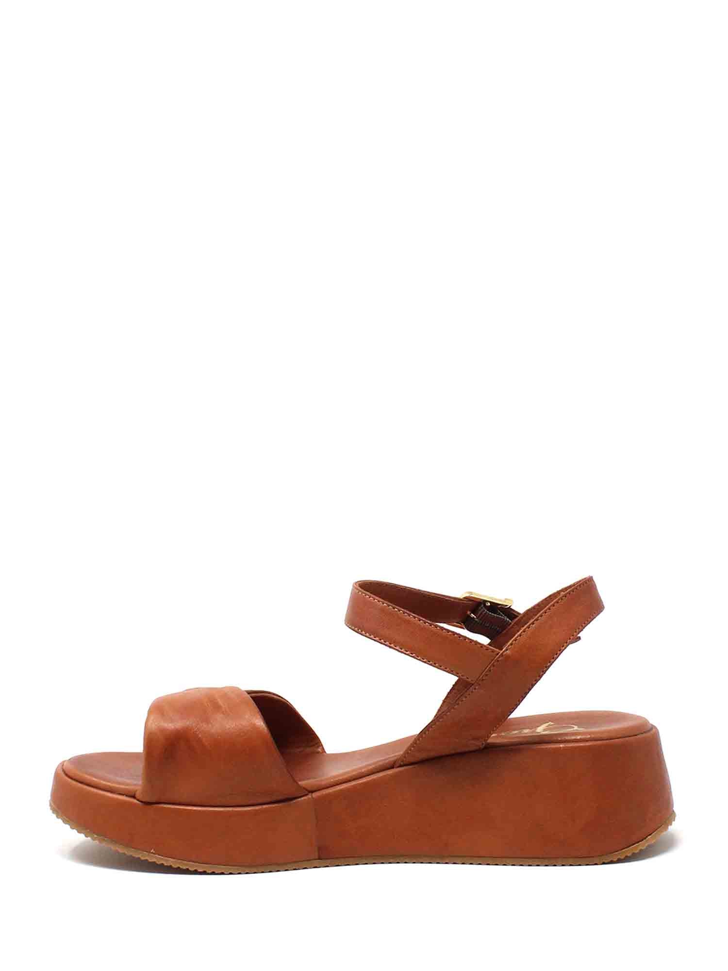 Sandali zeppa Marrone Grace Shoes