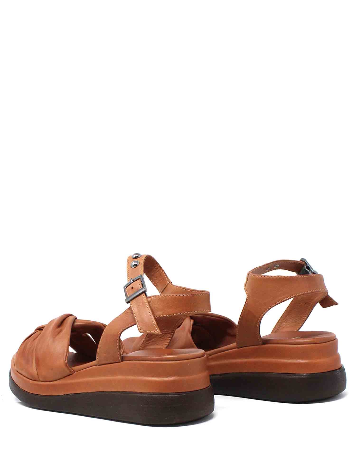 Sandali zeppa Marrone Grace Shoes