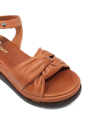 Sandali zeppa Marrone Grace Shoes