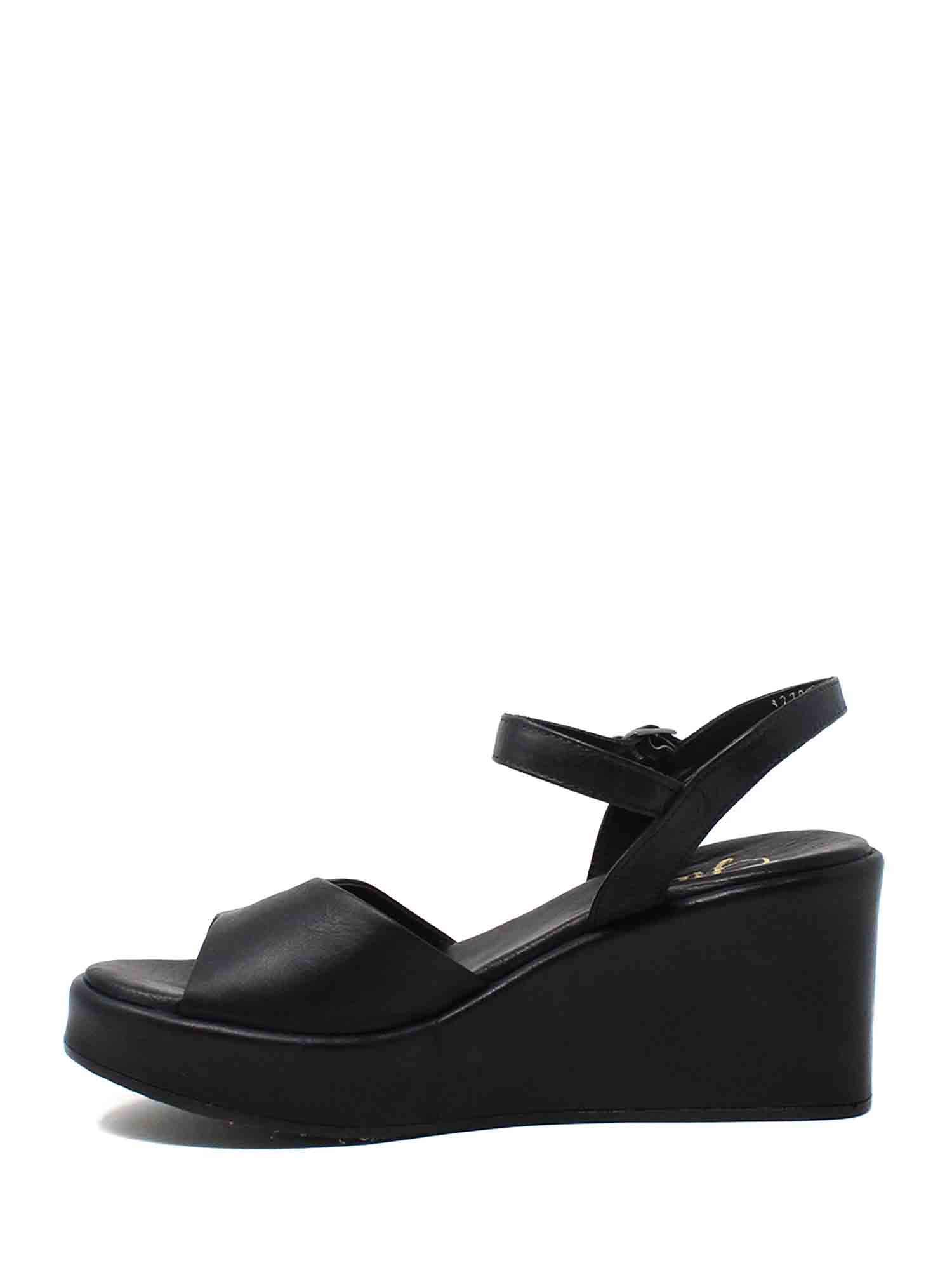 Sandali zeppa Nero Grace Shoes