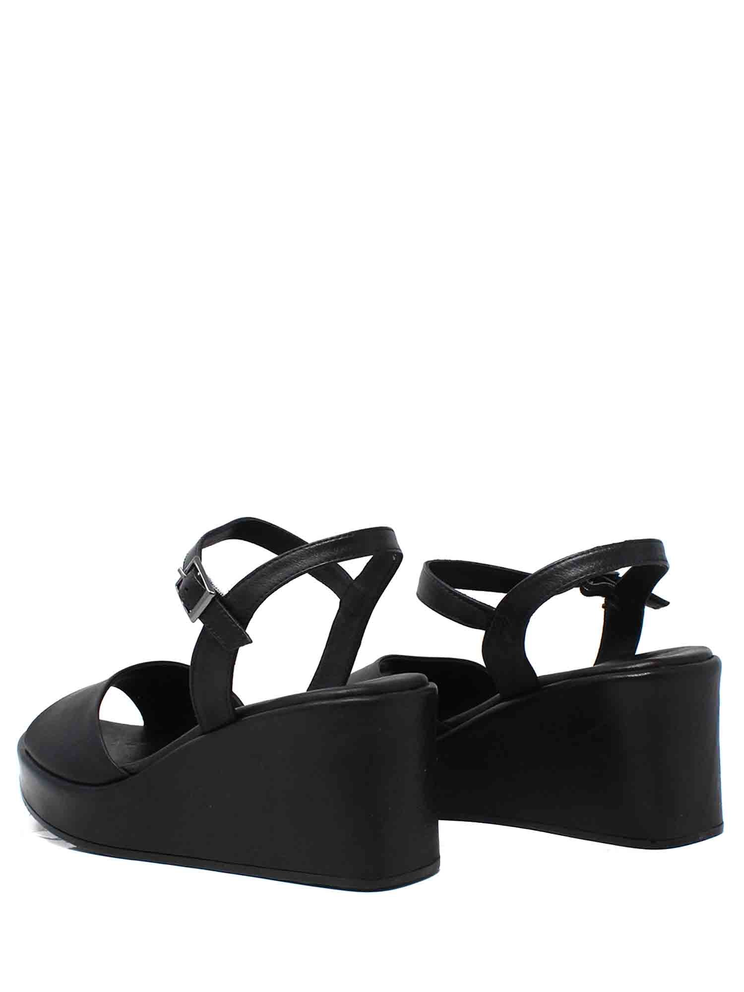 Sandali zeppa Nero Grace Shoes