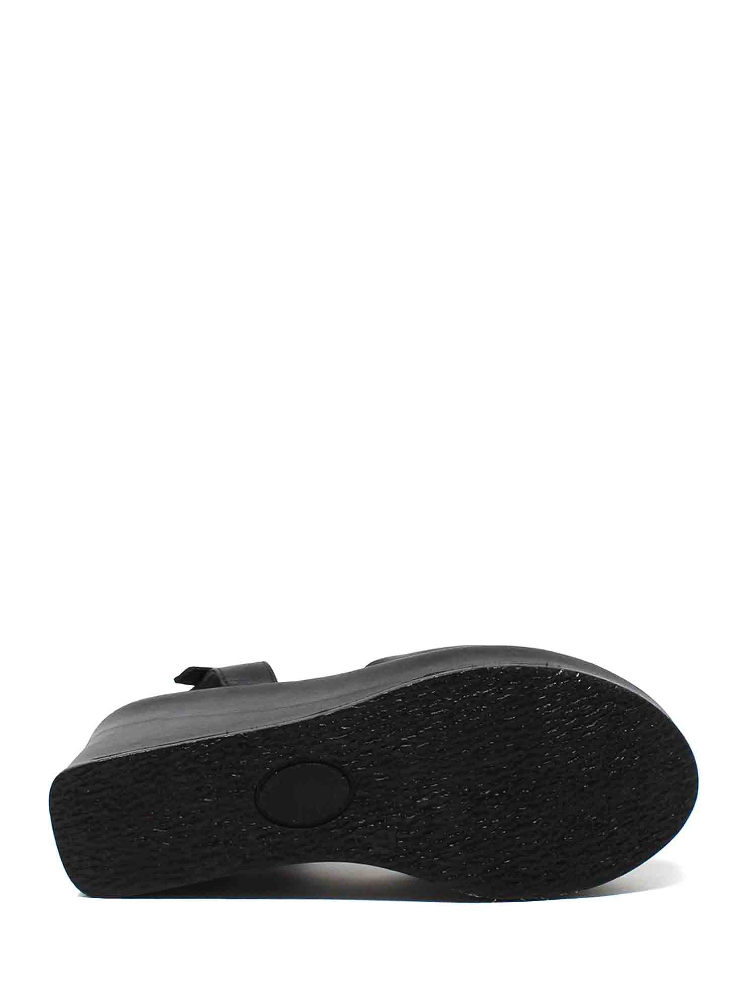 Sandali zeppa Nero Grace Shoes