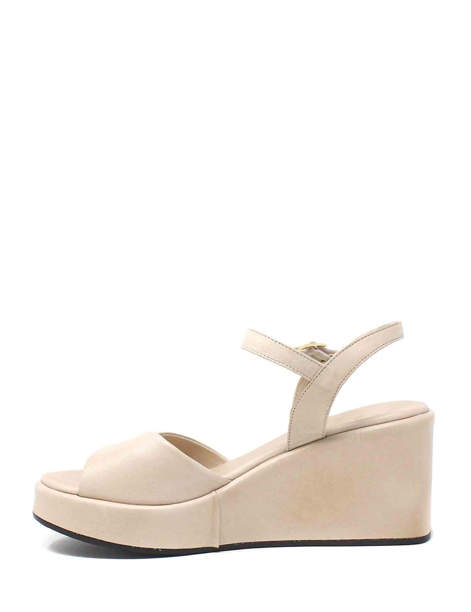 Sandali zeppa Beige Grace Shoes