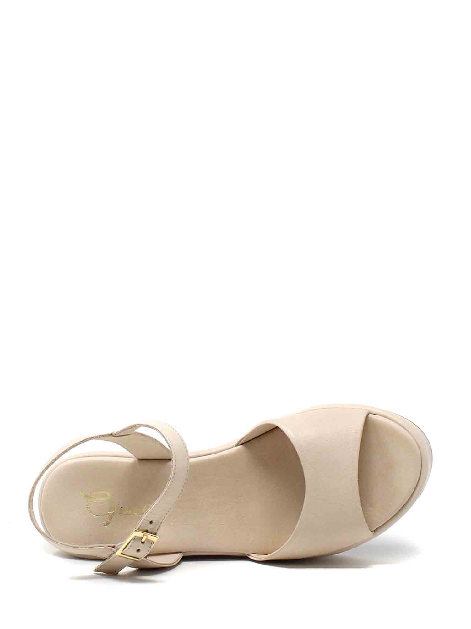 Sandali zeppa Beige Grace Shoes