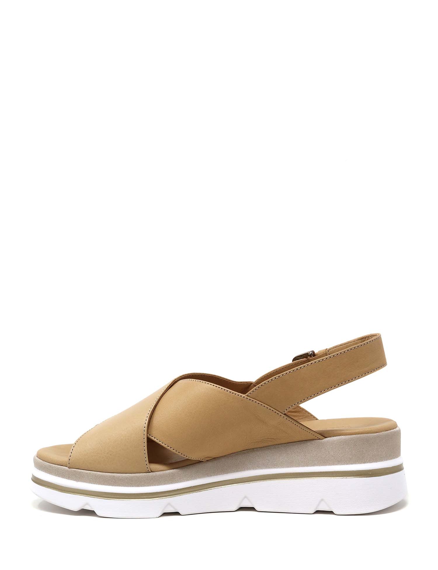 Sandali zeppa Beige Valleverde