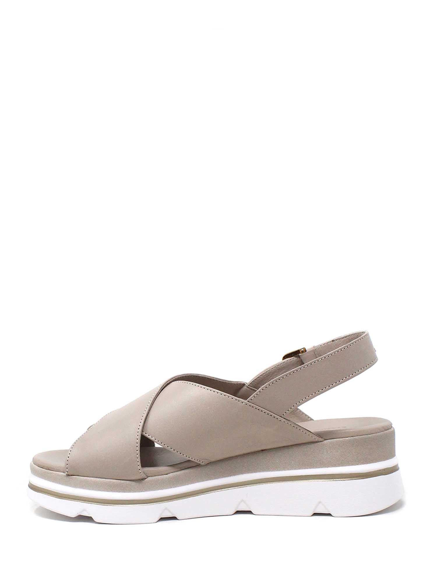 Sandali zeppa Grigio Valleverde