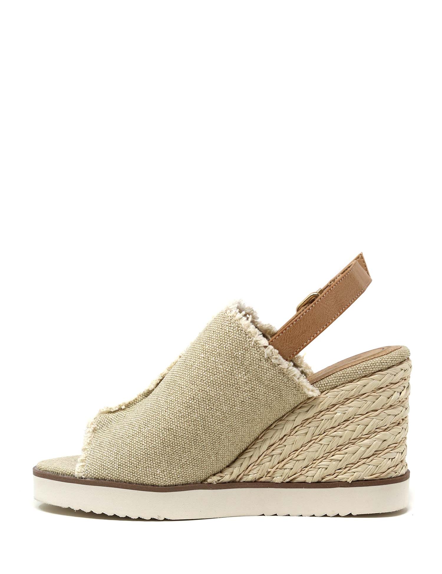 Sandali zeppa Beige Wrangler