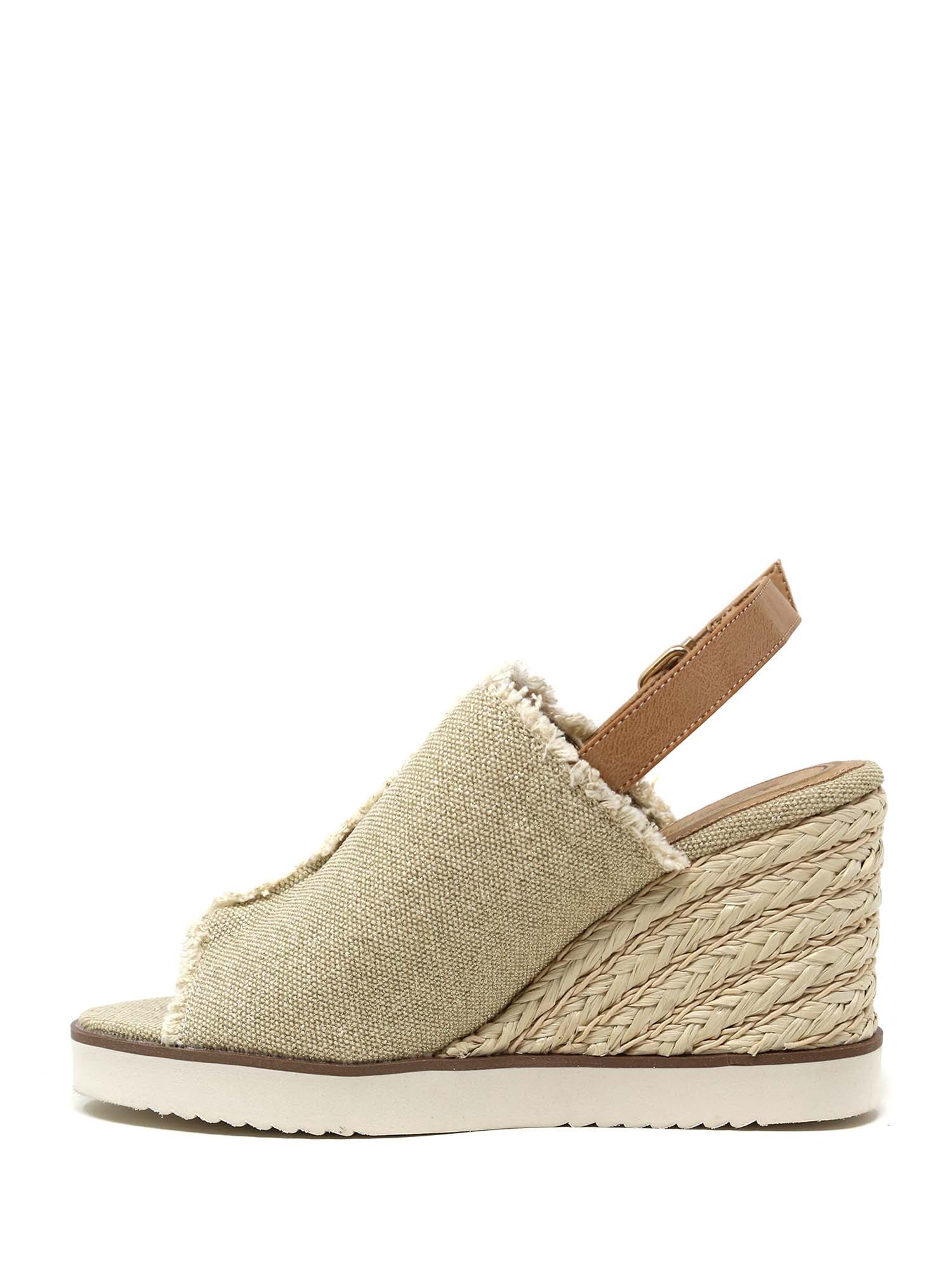 Sandali zeppa Beige Wrangler