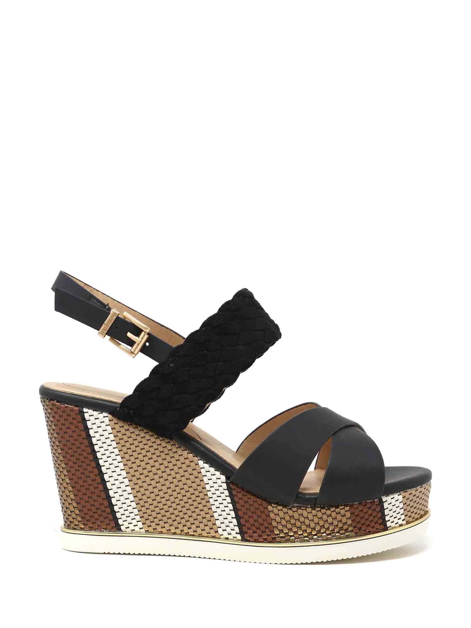 Sandali zeppa Nero Wrangler