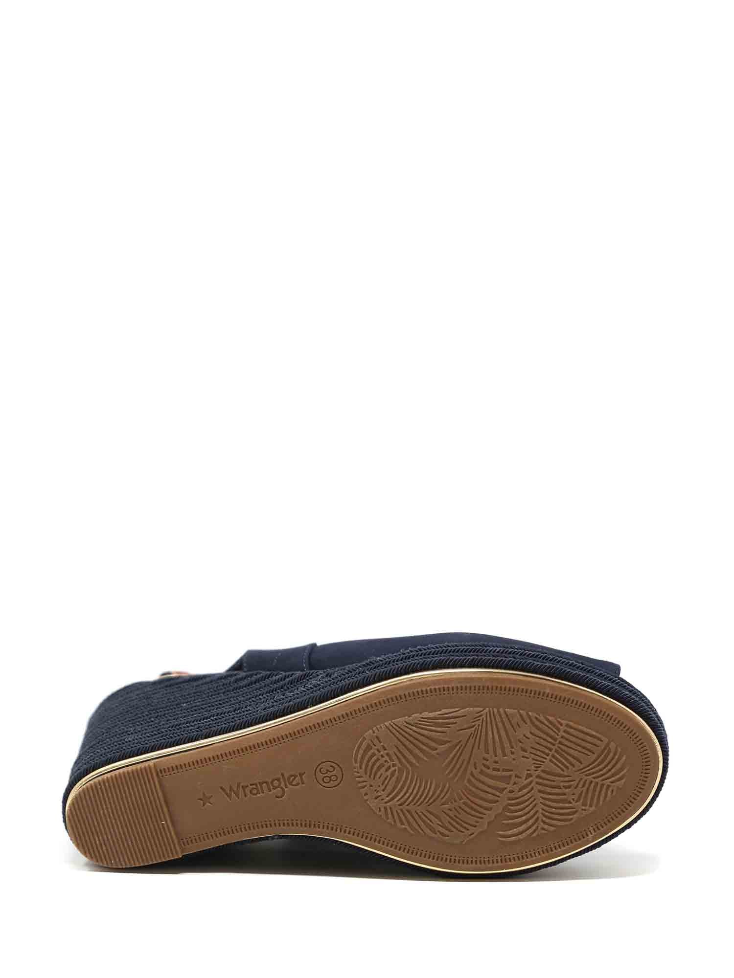 Sandali zeppa Blu Wrangler