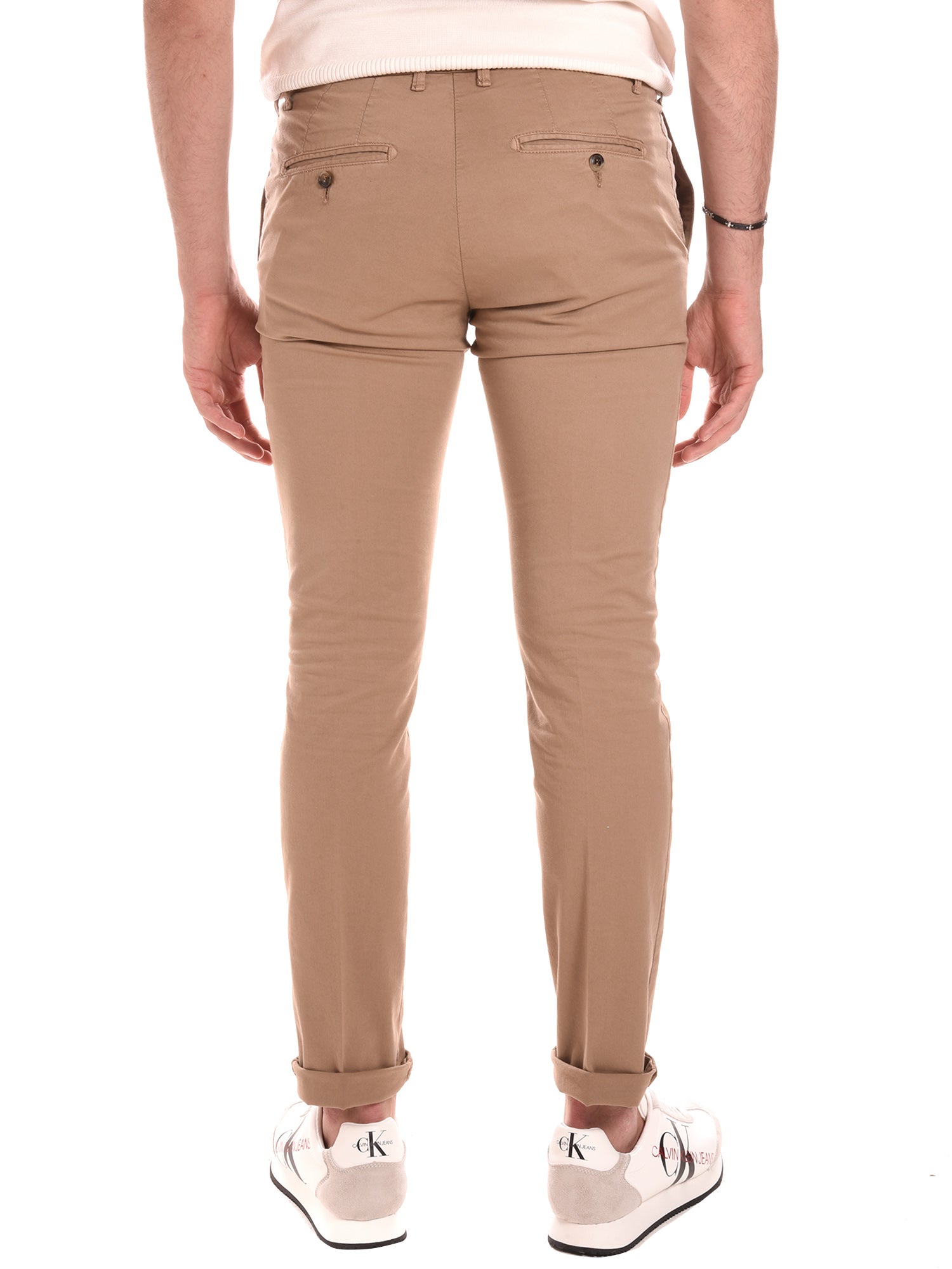 Pantaloni Beige Borgoni Milano