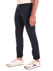 Pantaloni Blu Scuro Borgoni Milano