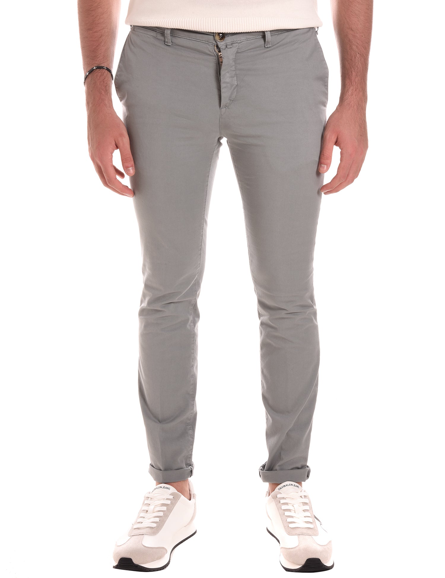 Pantaloni Grigio Borgoni Milano