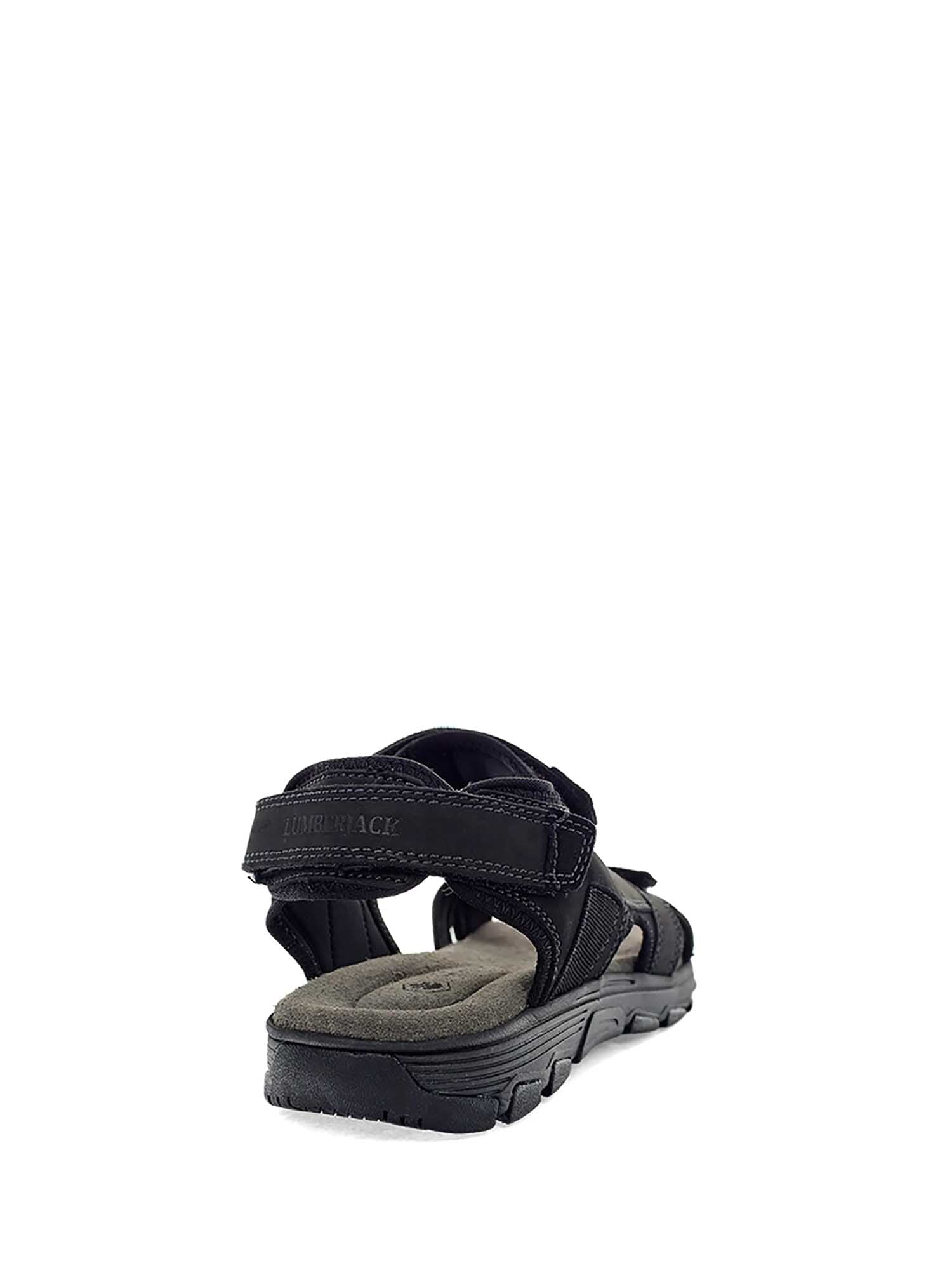 Sandali con strappi Nero Lumberjack