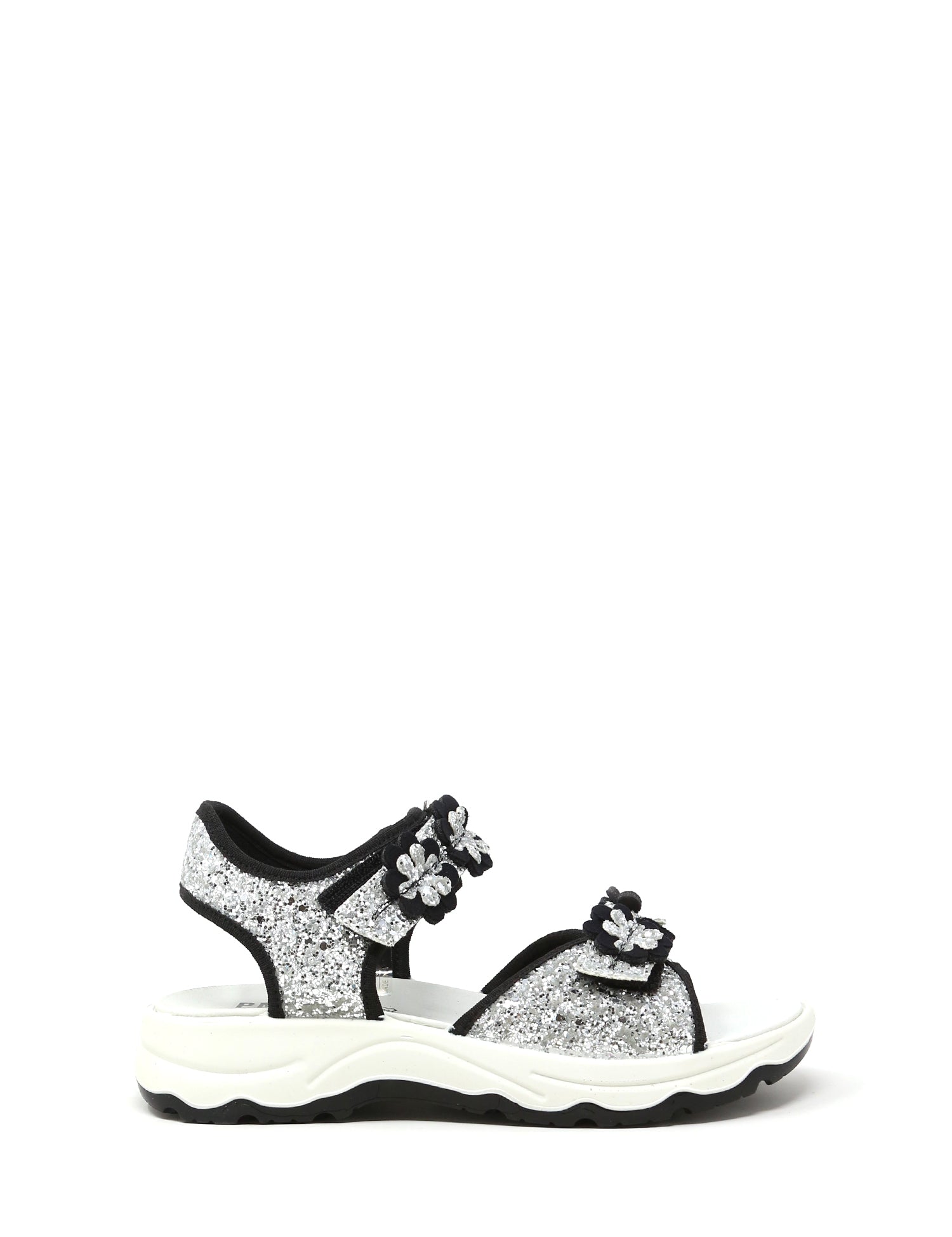 Sandali con strappi Argentato Primigi