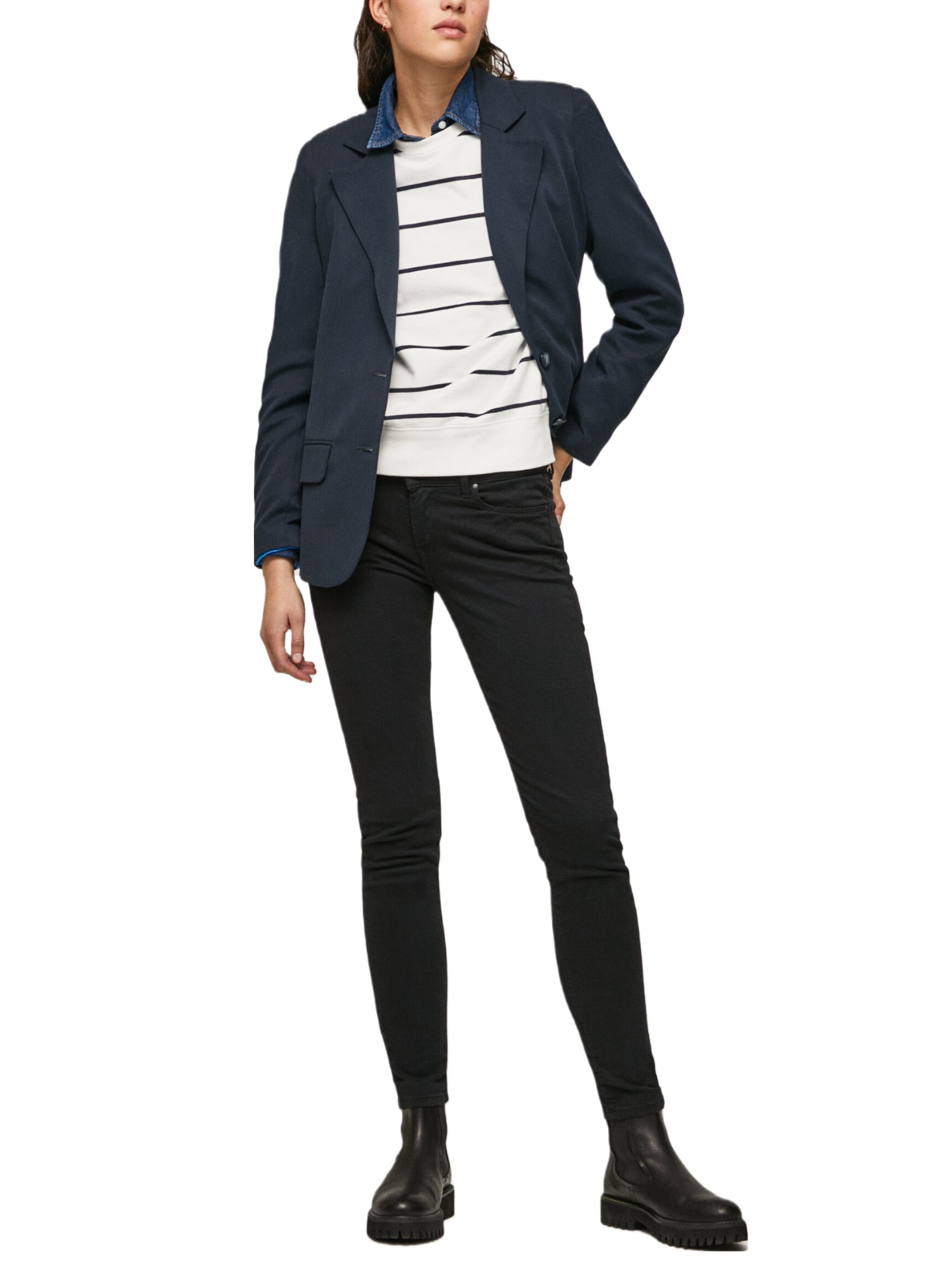 Pantaloni Nero Pepe Jeans