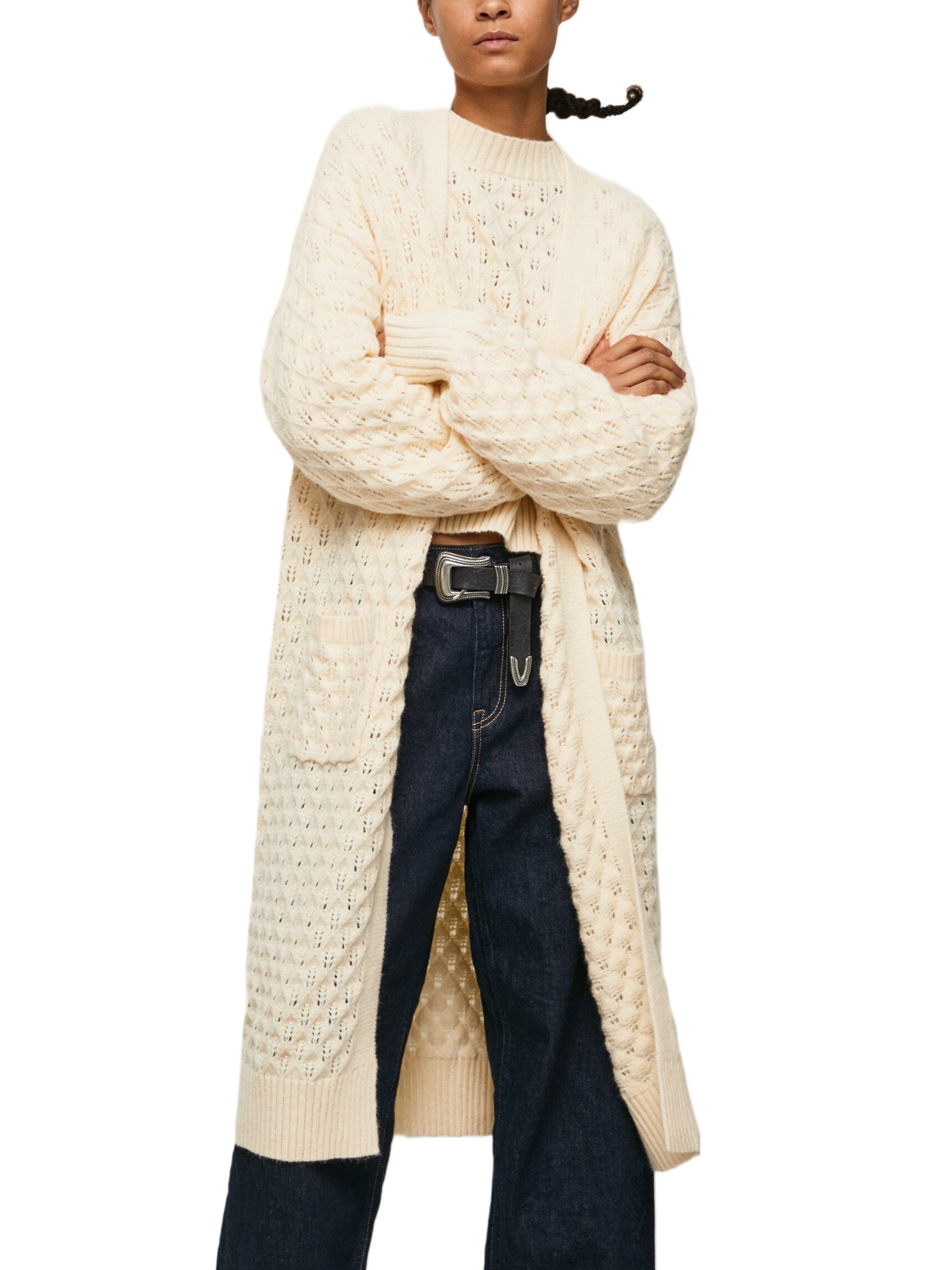 Cardigan Bianco Pepe Jeans