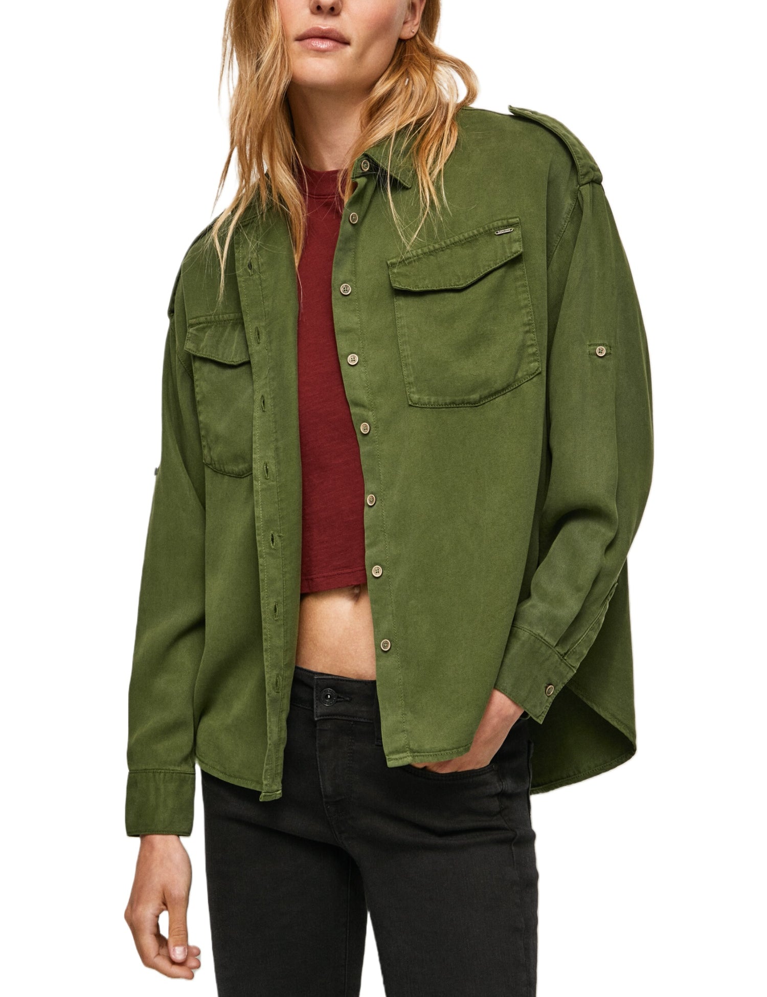 Camicie Verde Pepe Jeans