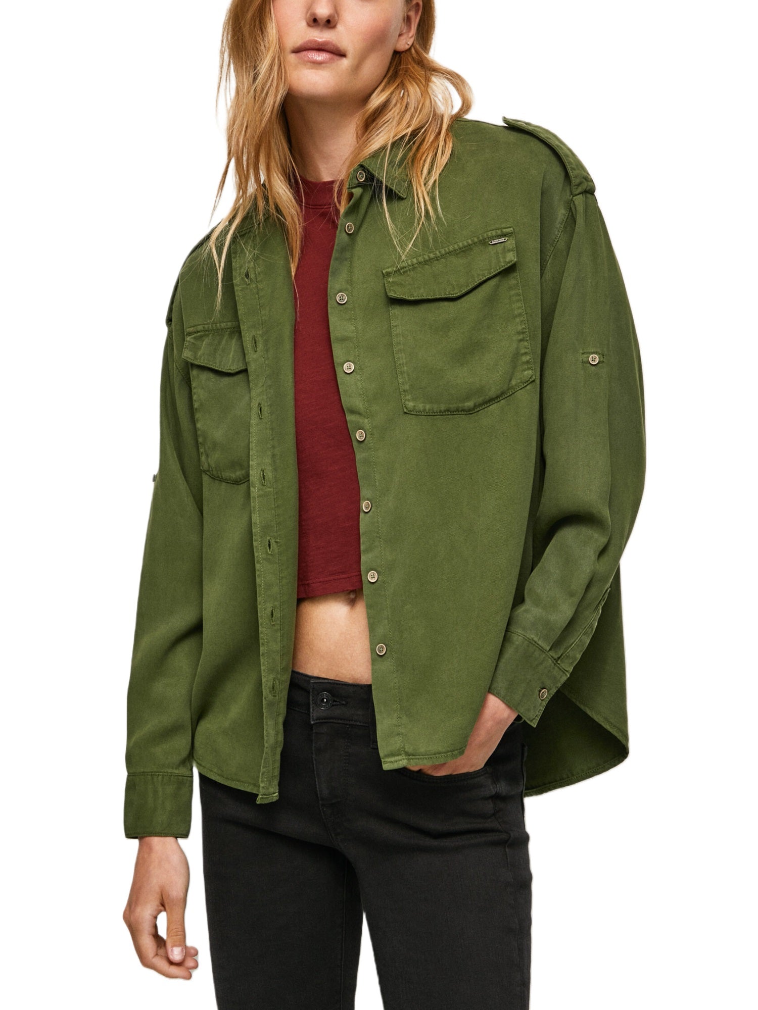 Camicie Verde Pepe Jeans
