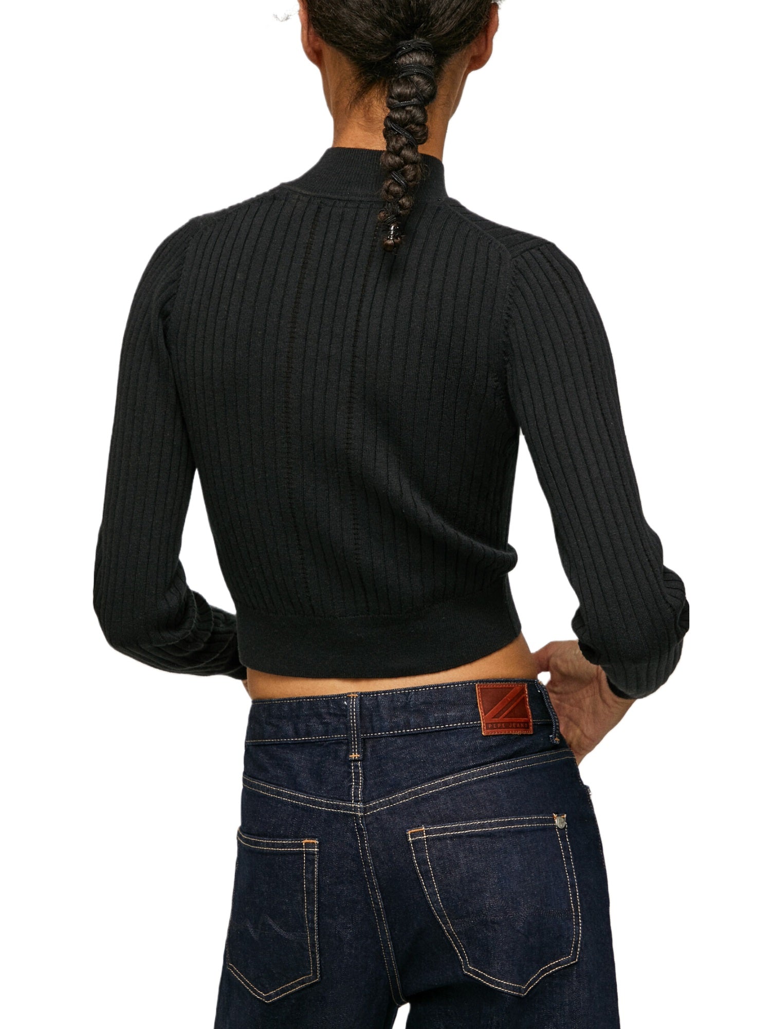 Maglie a collo alto Nero Pepe Jeans