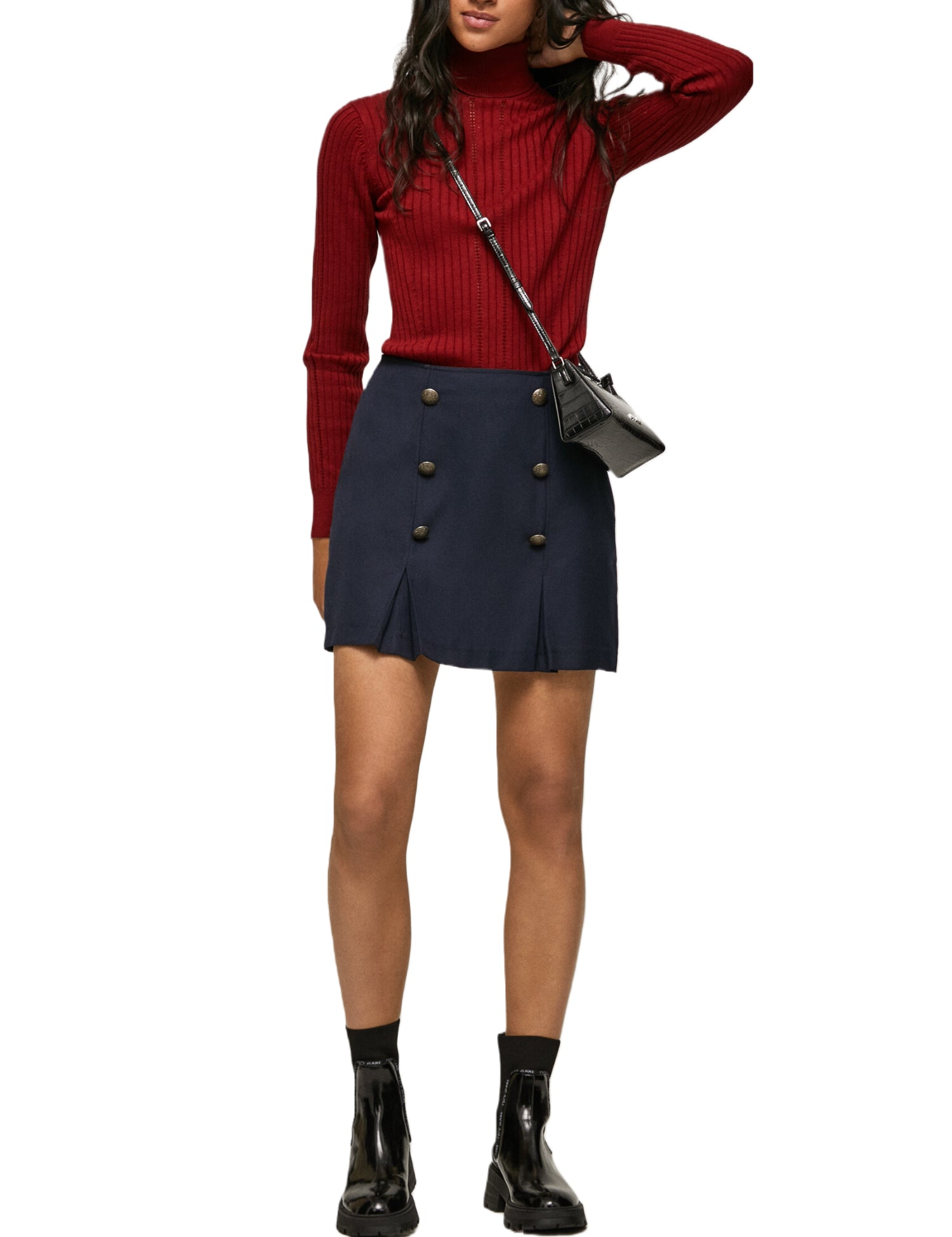 Maglie a collo alto Rosso Pepe Jeans