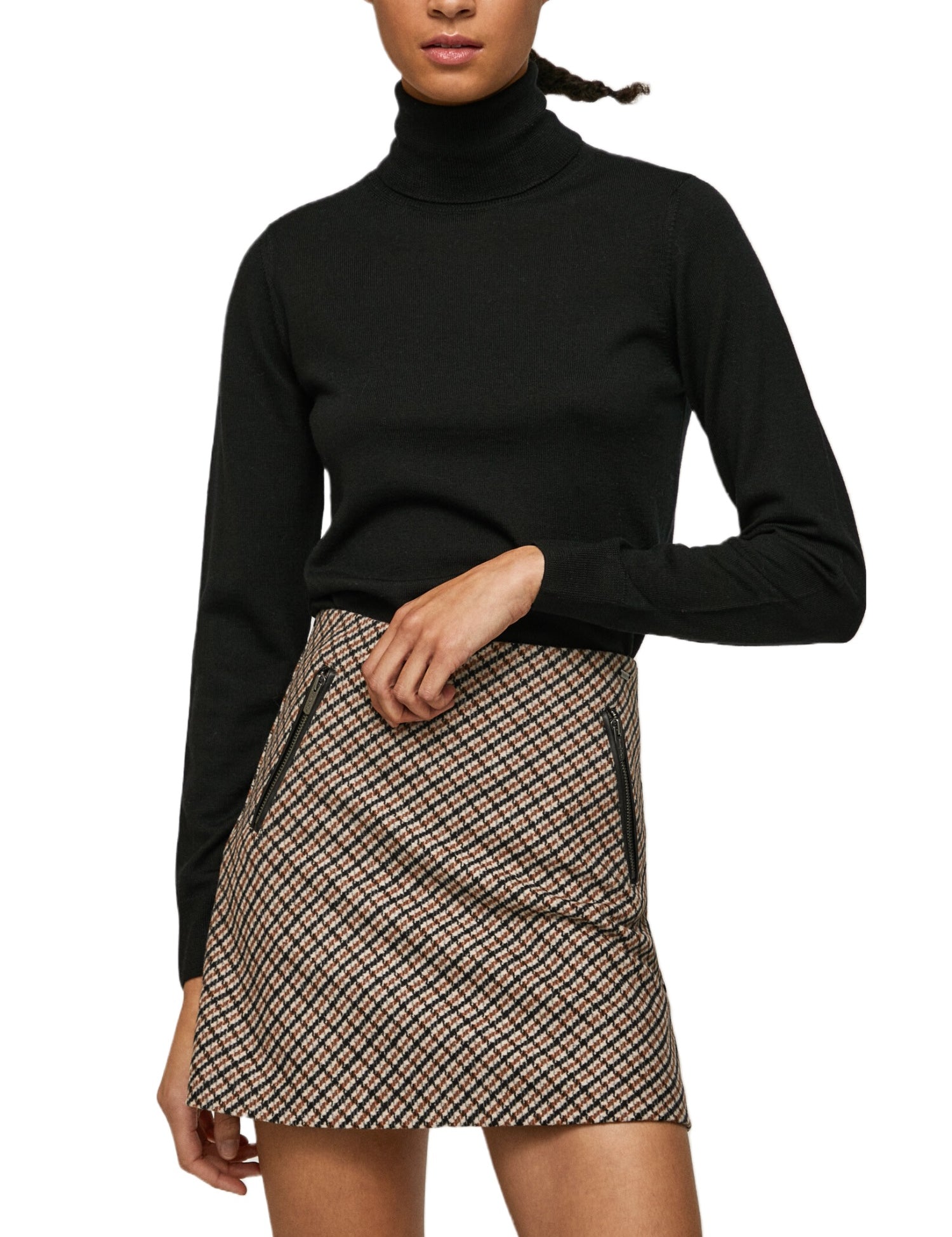 Maglie a collo alto Nero Pepe Jeans