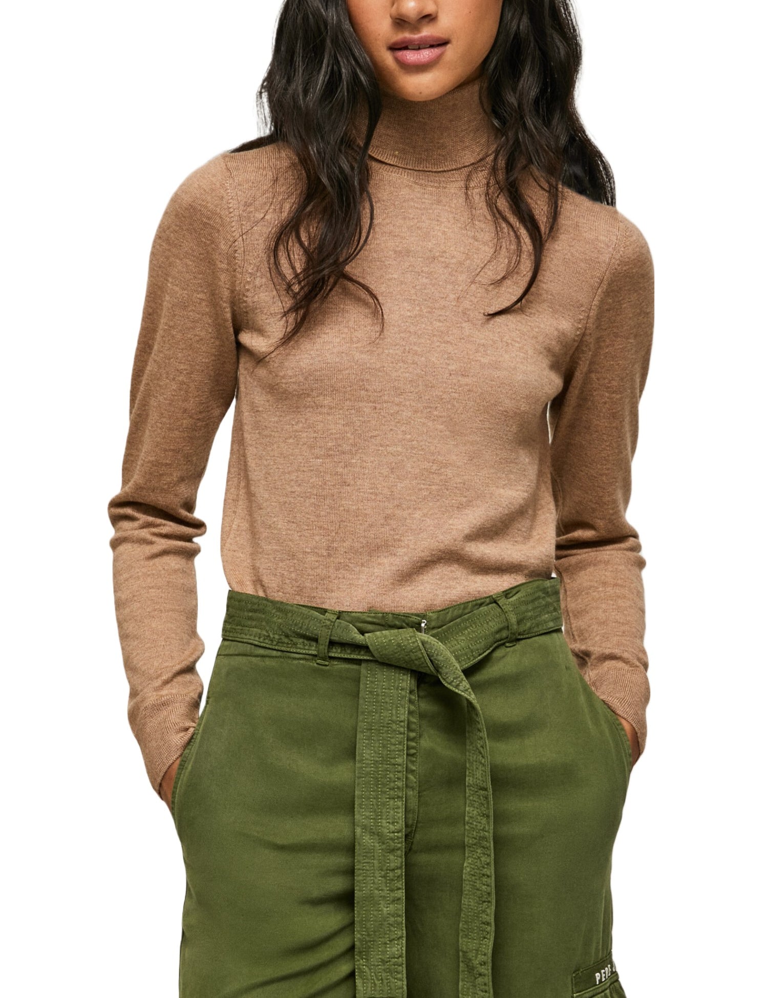 Maglie a collo alto Beige Pepe Jeans