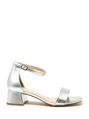 Sandali tacco Argentato Keys