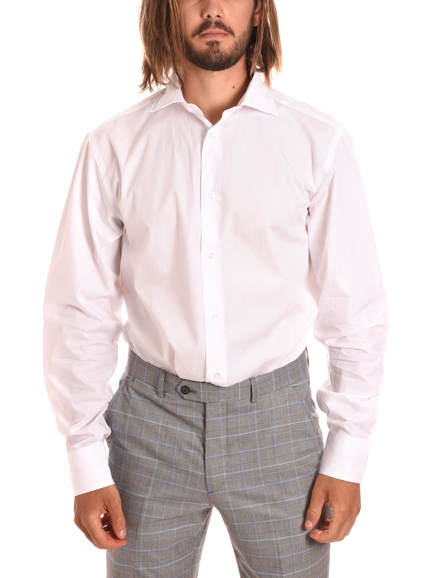 Camicie Bianco Regular Borgoni Milano