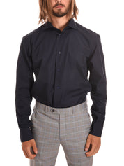 Camicie Blu Scuro Borgoni Milano