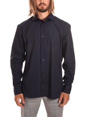 Camicie Blu Scuro Borgoni Milano