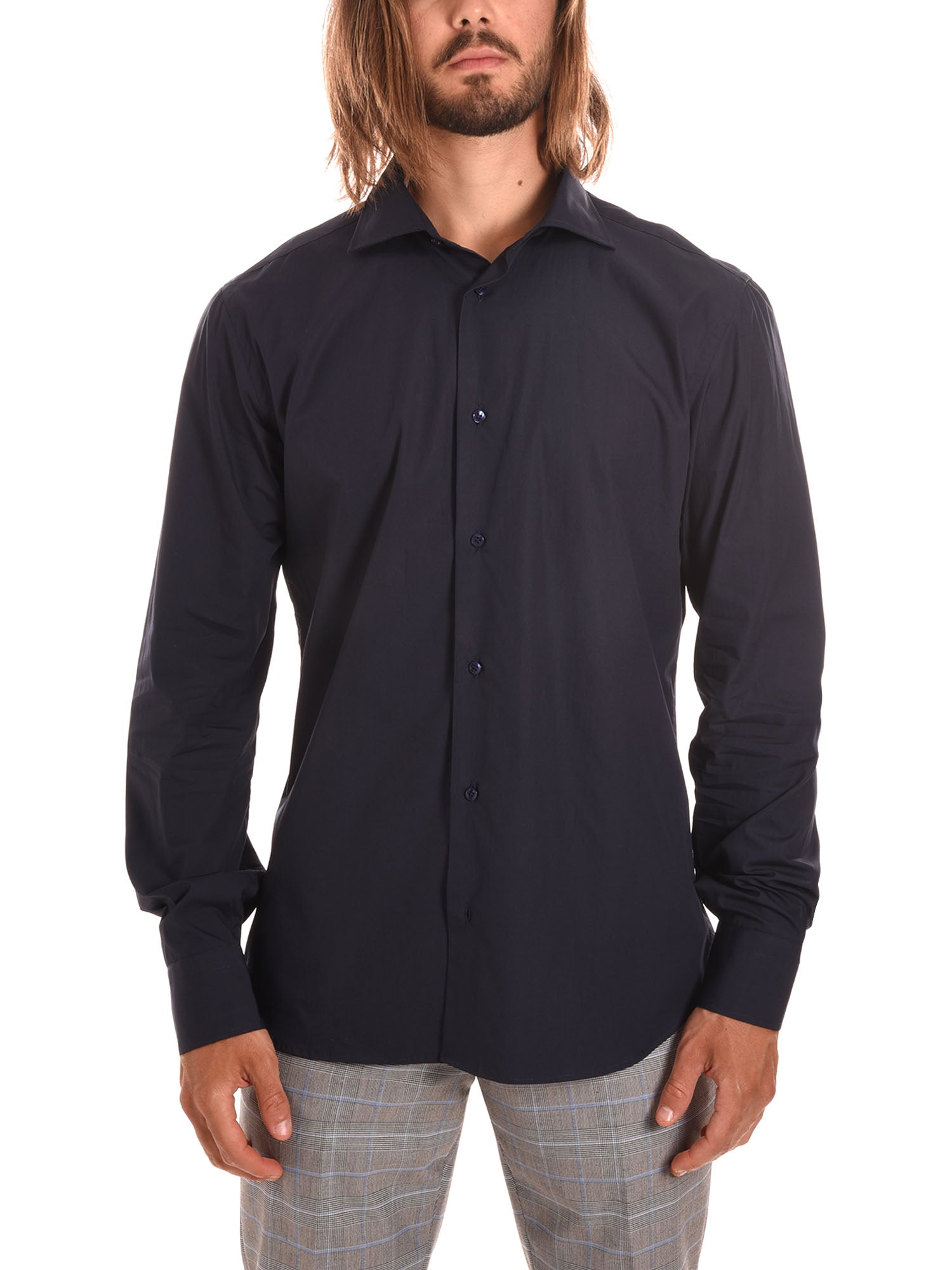 Camicie Blu Notte Borgoni Milano