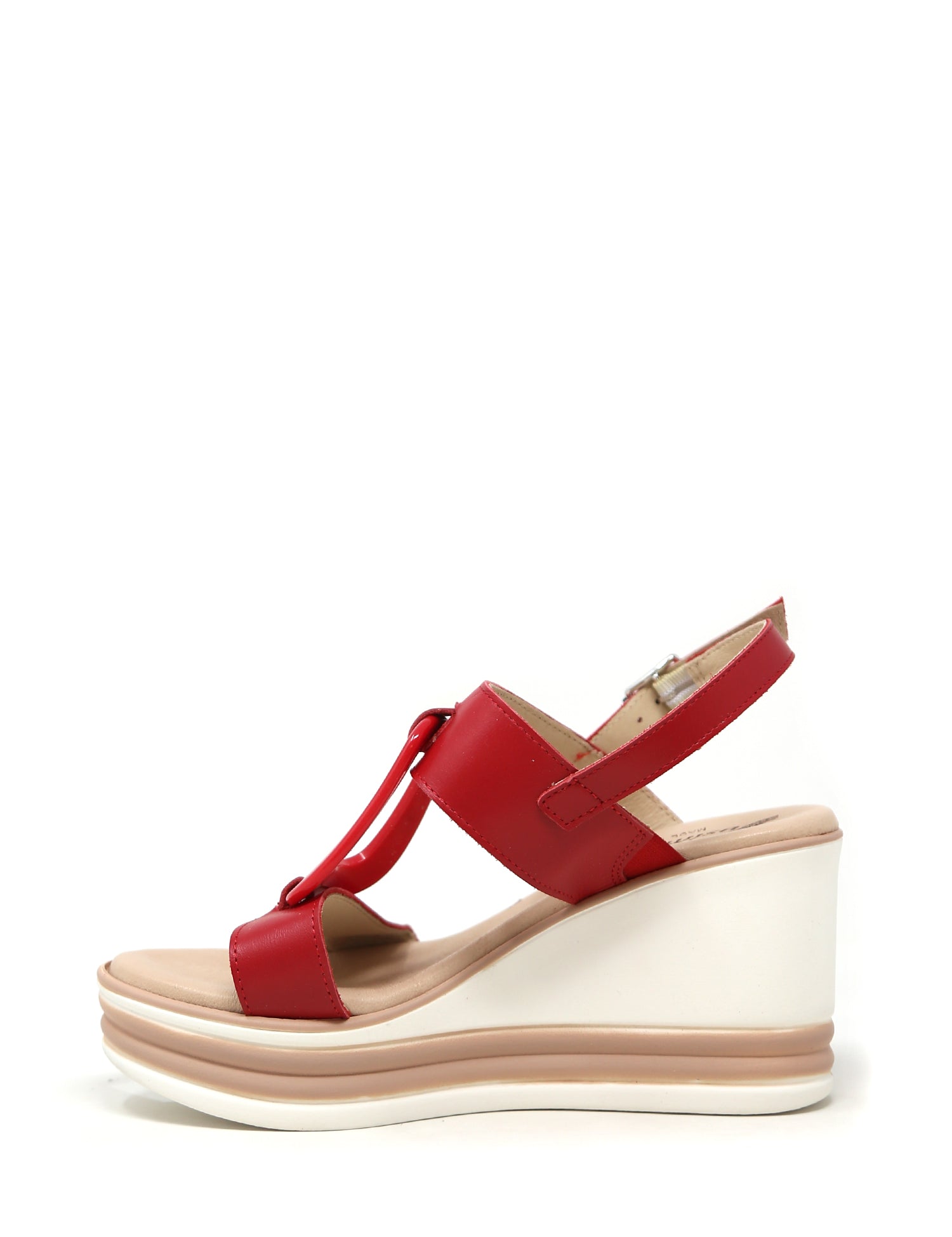 Sandali zeppa Rosso Susimoda