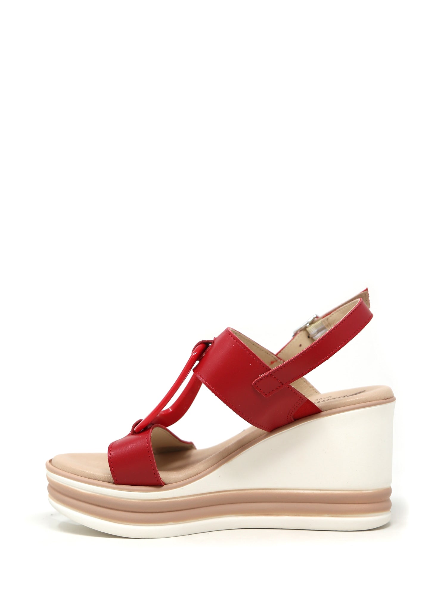 Sandali zeppa Rosso Susimoda