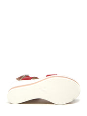 Sandali zeppa Rosso Susimoda