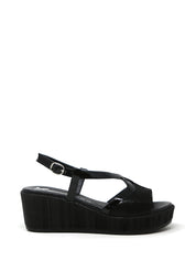 Sandali zeppa Nero Susimoda