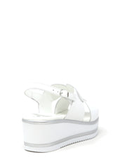 Sandali zeppa Bianco Susimoda
