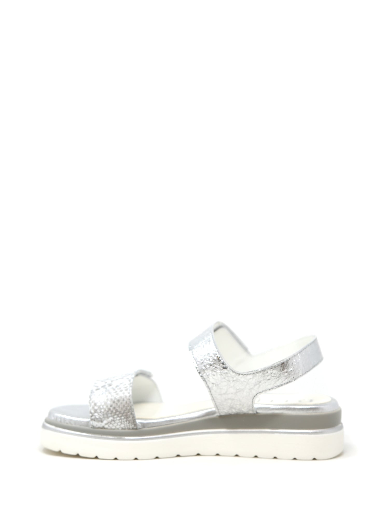 Sandali con strappi Argentato Susimoda